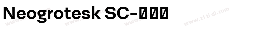 Neogrotesk SC字体转换